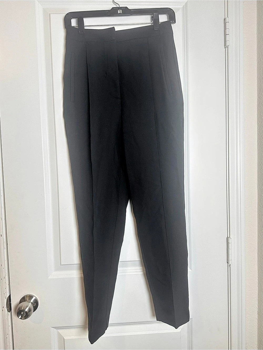 NEW Zara Straight Leg Pants in Black Size Small